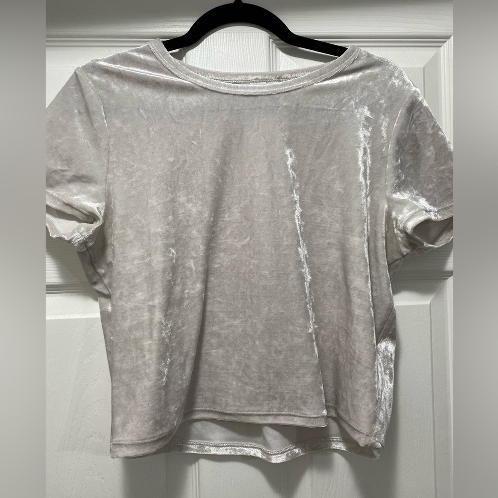 Velvet Crop Top